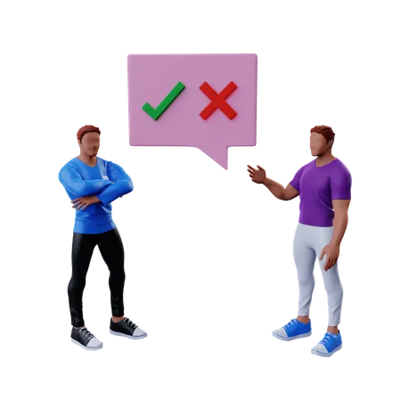 Decision Making  3D Illustration