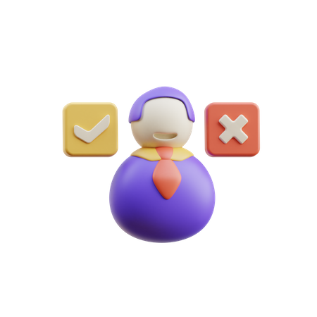 Decision making 3D Icon