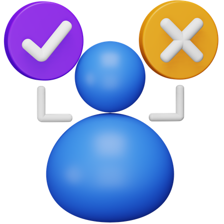 Decision Making 3D Icon