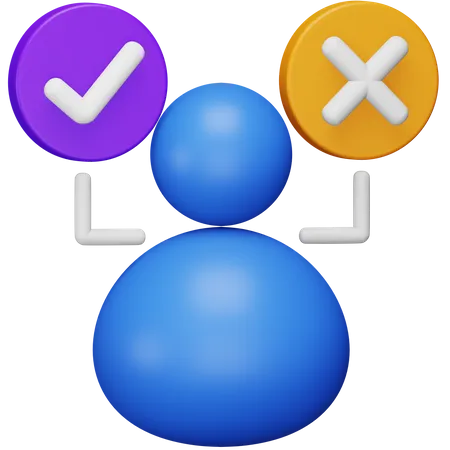 Decision Making 3D Icon