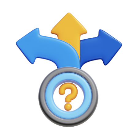 의사결정 화살표  3D Icon