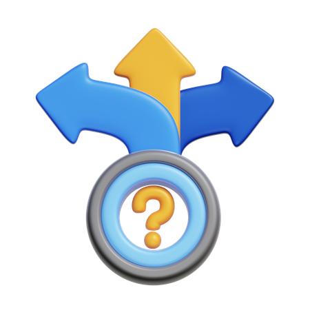 Decision Making Arrows  3D Icon