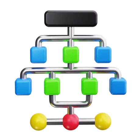 Decision Tree  3D Icon