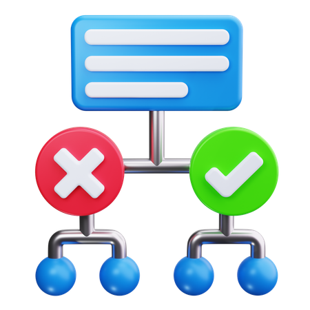 Decision Tree  3D Icon