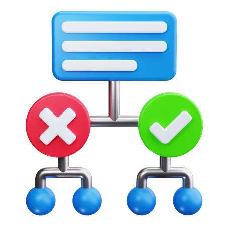 Decision Tree  3D Icon