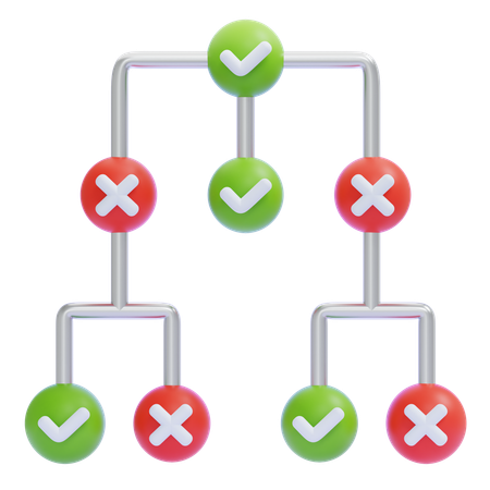Decision Tree  3D Icon