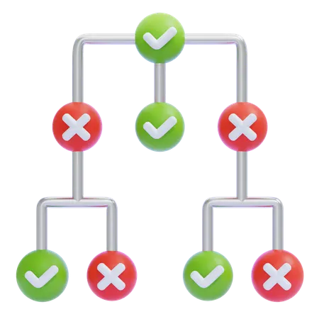 Decision Tree  3D Icon