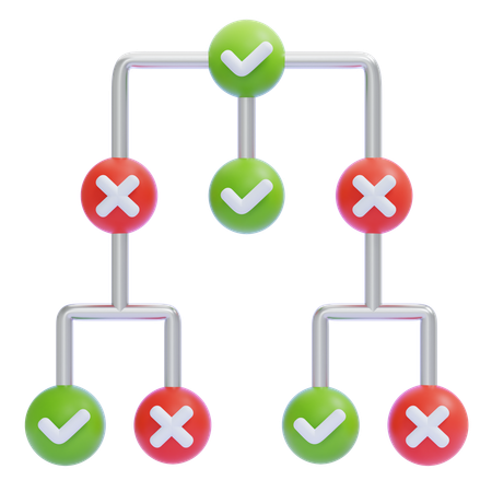 Decision Tree  3D Icon