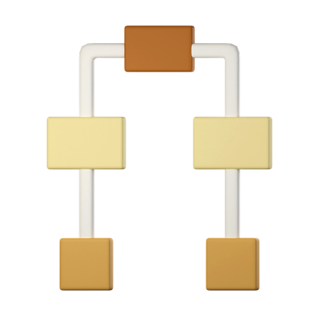 Decision Tree Planning  3D Icon