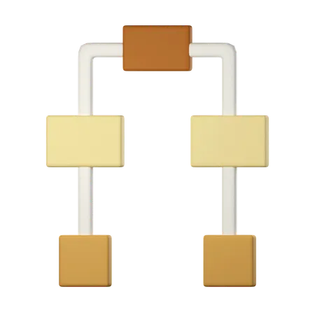 Decision Tree Planning  3D Icon