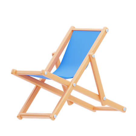 Deck Chair  3D Icon