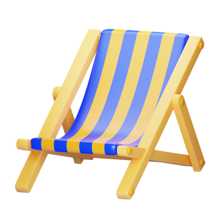 Deck Chair  3D Icon