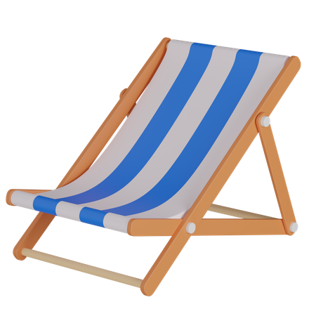 Deck Chair  3D Icon