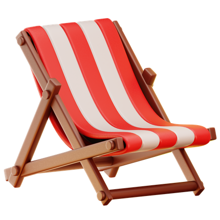 Deck Chair  3D Icon