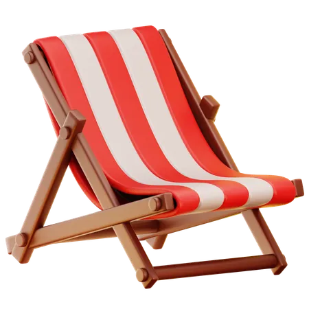 Deck Chair  3D Icon