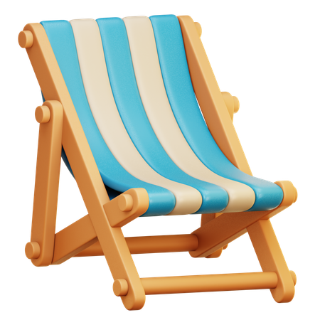 Deck Chair  3D Icon