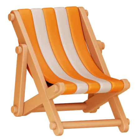 Deck Chair  3D Icon