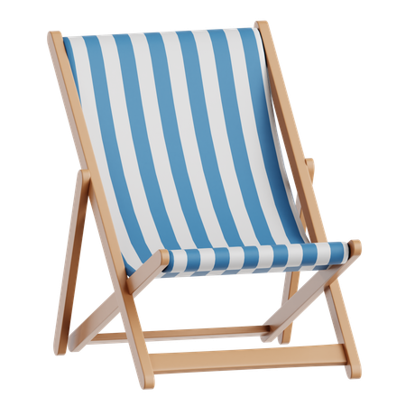 Deck chair  3D Icon