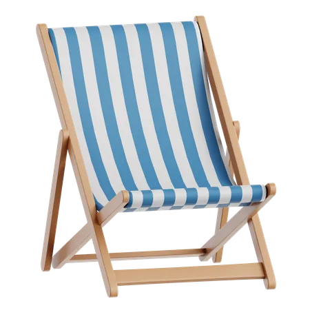 Deck chair  3D Icon