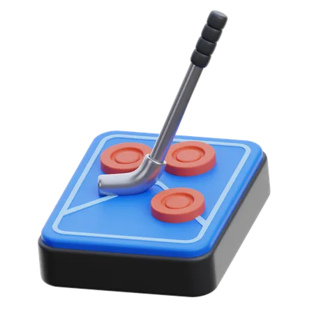 Deck Shuffleboard  3D Icon