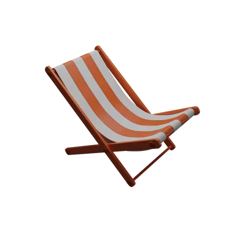 Deckchair  3D Icon