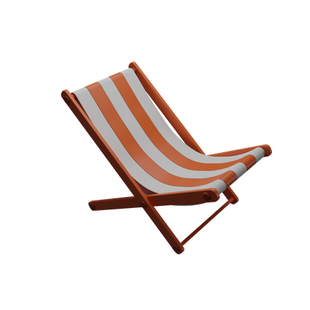 Deckchair  3D Icon