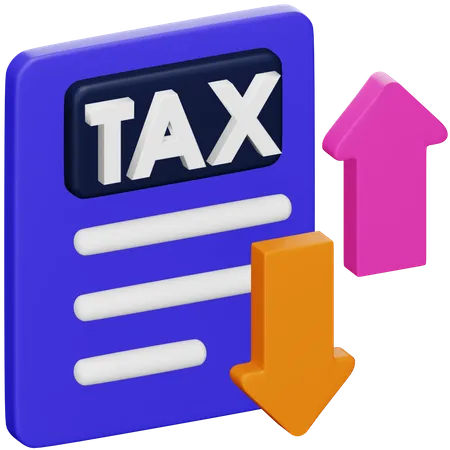 Declaración de impuestos  3D Icon