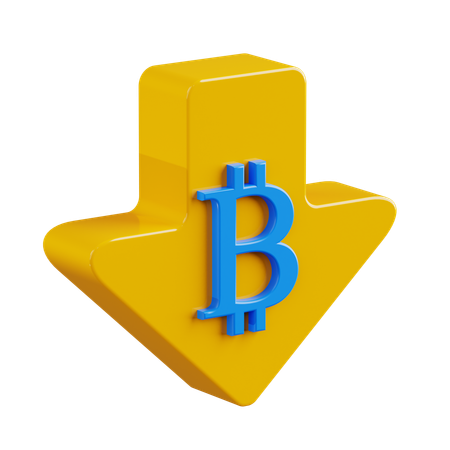 Dévaloriser le Bitcoin  3D Icon