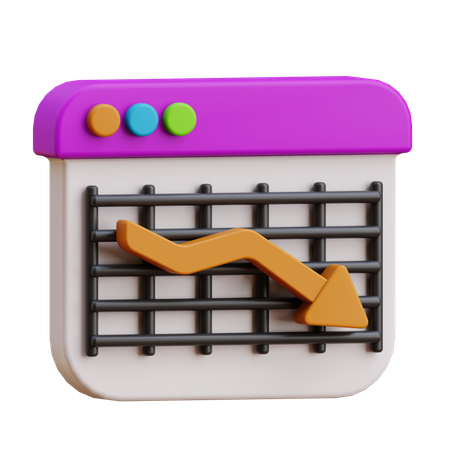 Decline  3D Icon