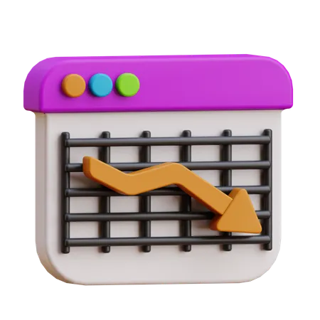 Decline  3D Icon
