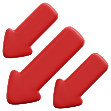 Decline  3D Icon
