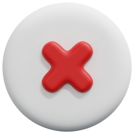 Declined  3D Icon