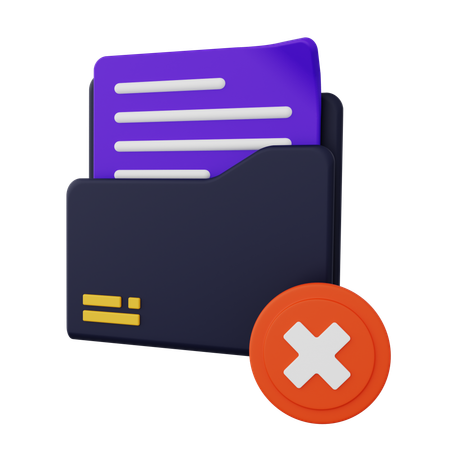 Declined  3D Icon