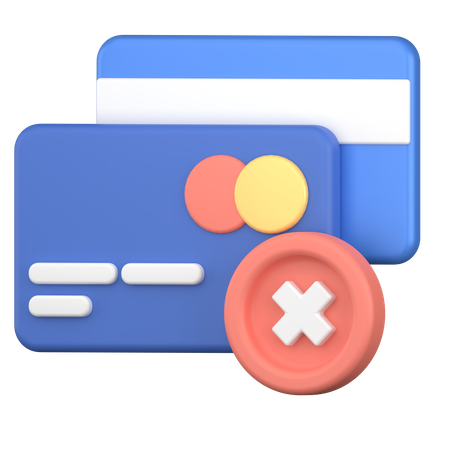 Declined Card  3D Icon