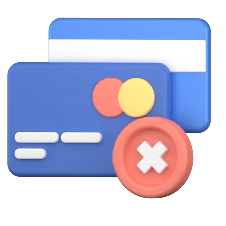 Declined Card  3D Icon