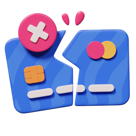 Declined Card  3D Icon