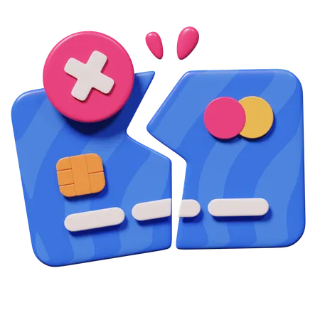 Declined Card  3D Icon
