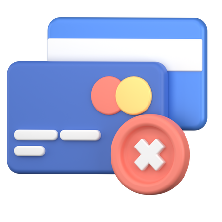 Declined Card  3D Icon