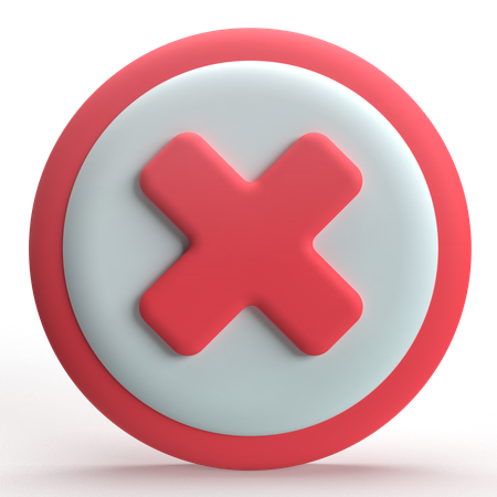 Rechazar  3D Icon