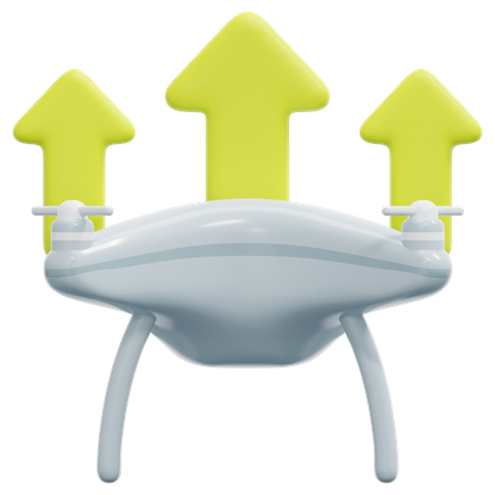 Drone decola  3D Icon