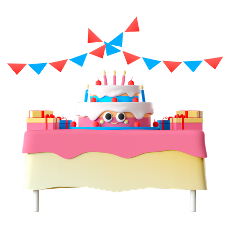 Decoração de aniversário  3D Icon