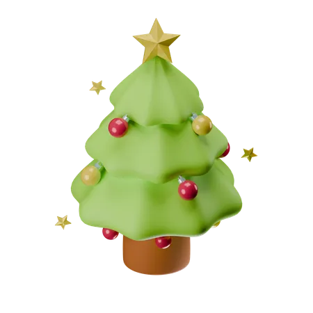 Decoração de árvore de Natal  3D Icon