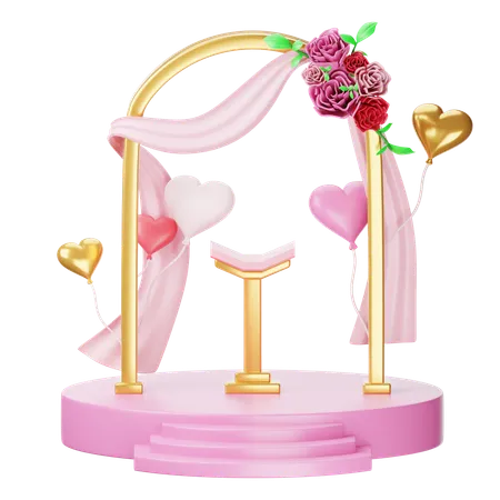 Decoração de casamento  3D Icon