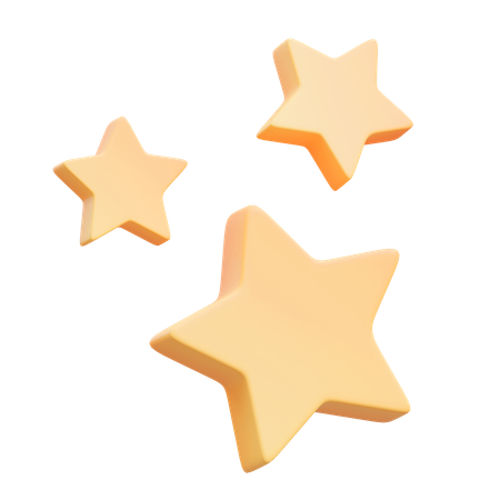 Decoração de estrelas  3D Icon