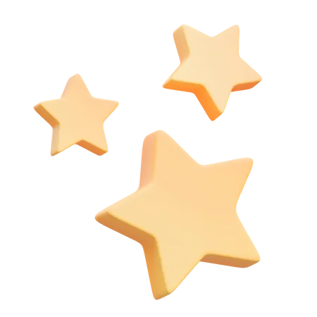 Decoração de estrelas  3D Icon