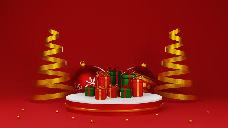 Decoração de Natal  3D Illustration
