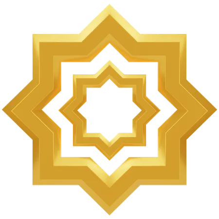 Decoração de ornamento islâmico  3D Icon