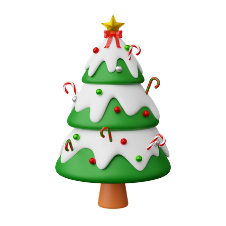 Decoración del árbol de Navidad  3D Icon