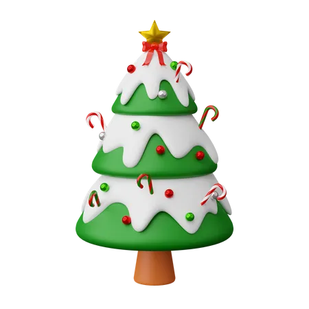 Decoración del árbol de Navidad  3D Icon
