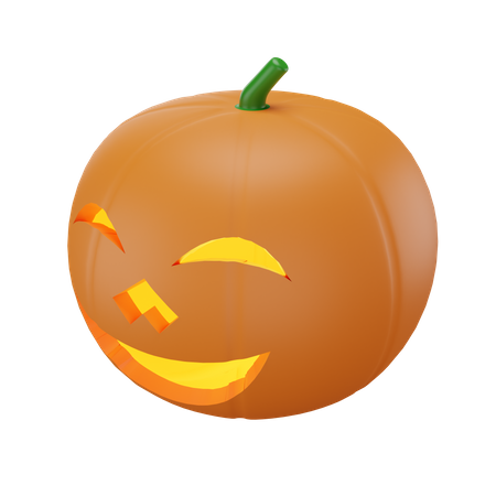 Decoracion de calabaza  3D Illustration